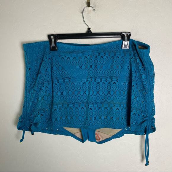 Lane Bryant Cacique Crochet Swim Skirt Swimsuit Bottoms 22W NWT Winter Fresh - Picture 9 of 11